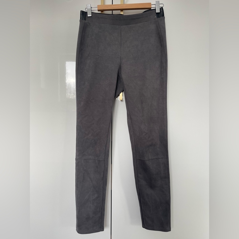 White House Black Market The Legging faux suede leggings